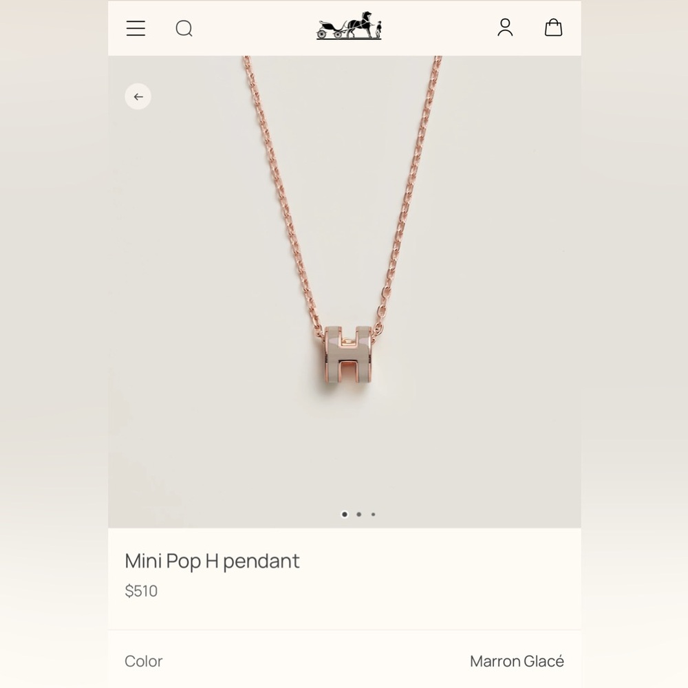 Hermès Mini Pop H pendant